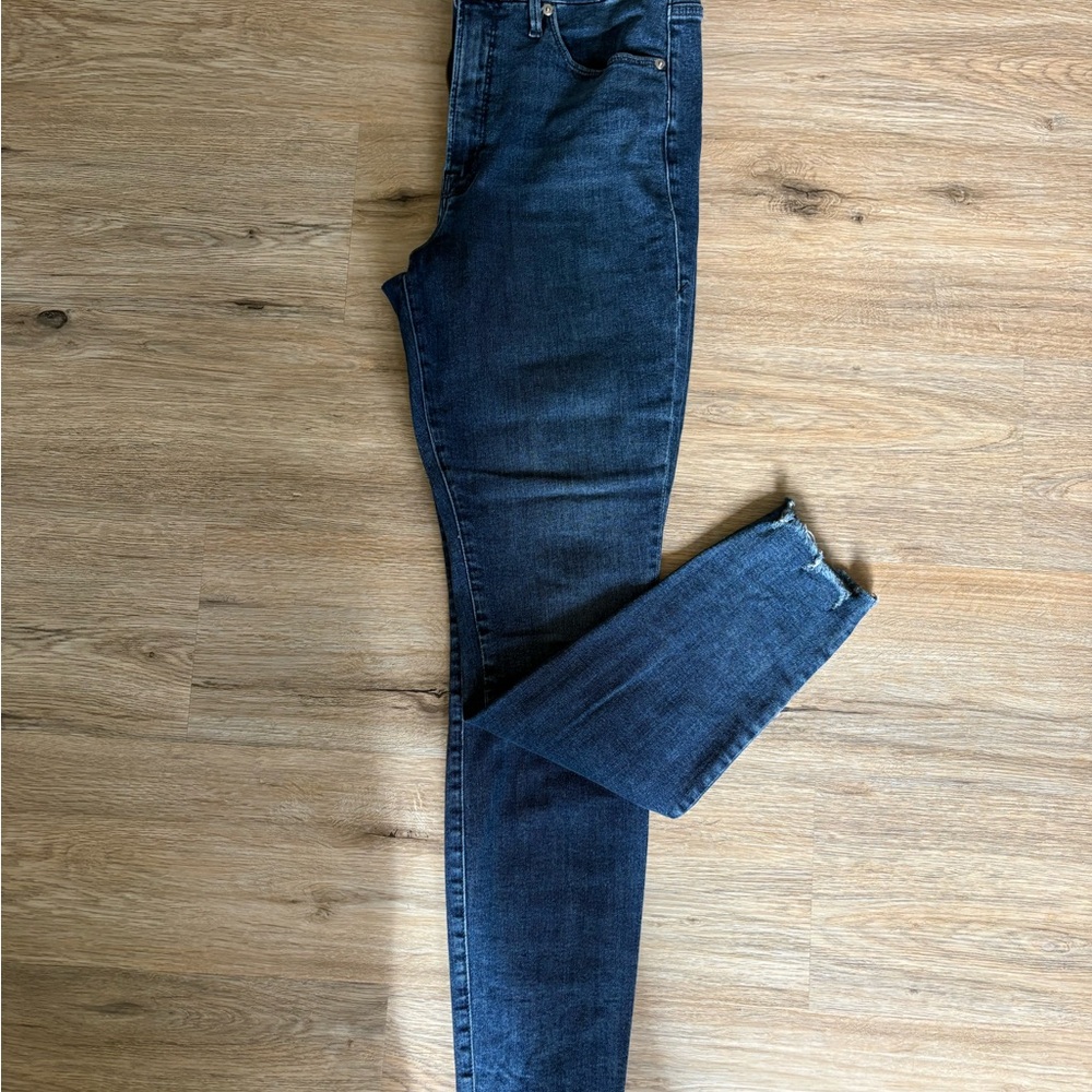 Good American Raw Hem High Rise Skinny Jeans